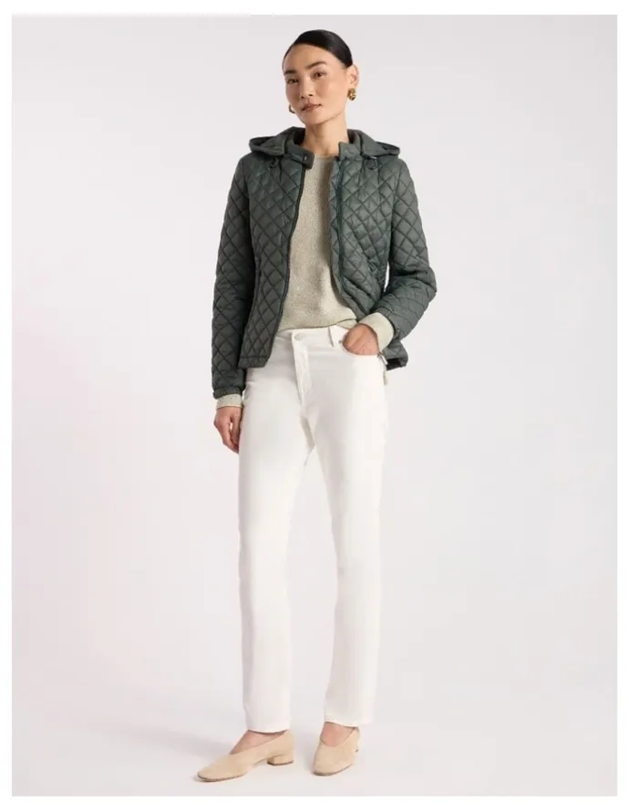 David Lawrence Amanda Slim Leg Jean in White