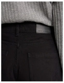 David Lawrence Atlan Wide Leg Jean in Black