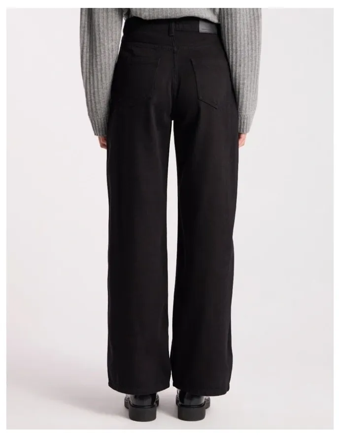 David Lawrence Atlan Wide Leg Jean in Black