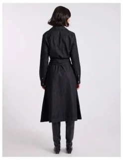 David Lawrence Blancha Denim Dress in Washed Black