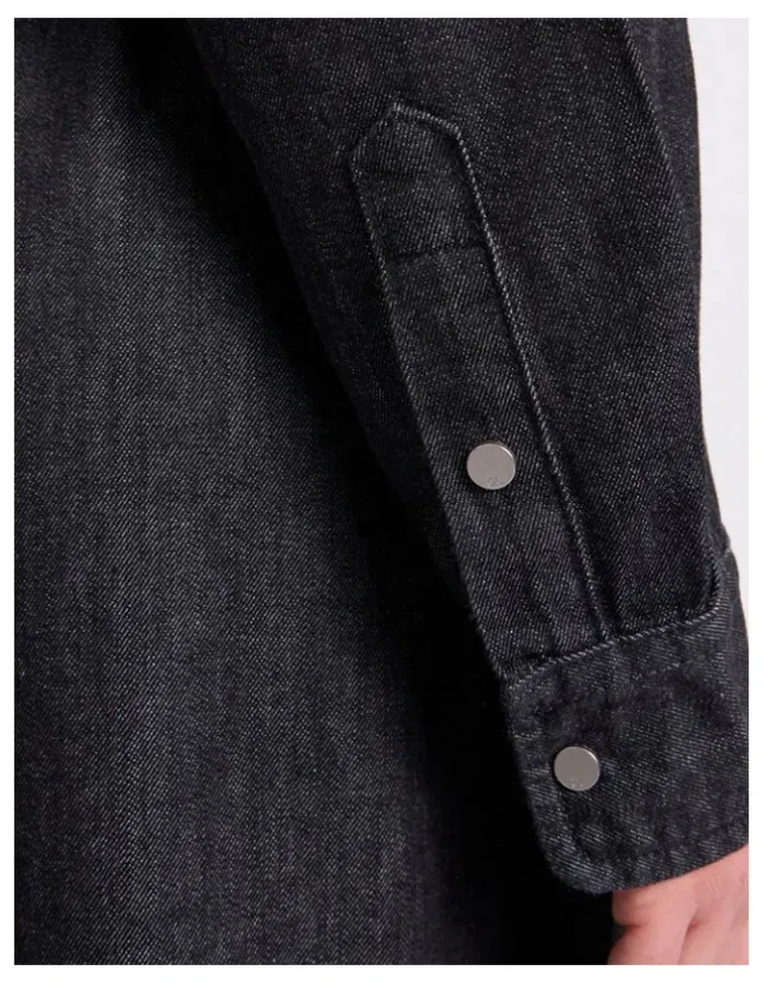 David Lawrence Blancha Denim Dress in Washed Black