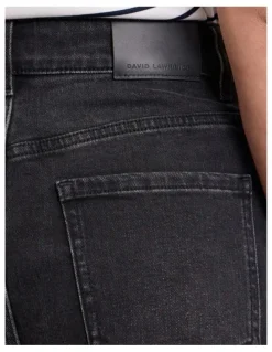 David Lawrence Hannah Crop Jeans in Washed Black