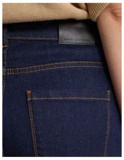 David Lawrence Jo Flare Jean in Dark Indigo