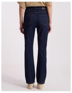 David Lawrence Jo Flare Jean in Dark Indigo