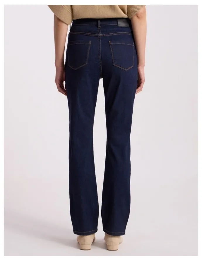 David Lawrence Jo Flare Jean in Dark Indigo