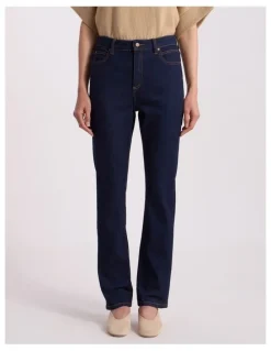 David Lawrence Jo Flare Jean in Dark Indigo