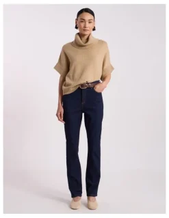 David Lawrence Jo Flare Jean in Dark Indigo