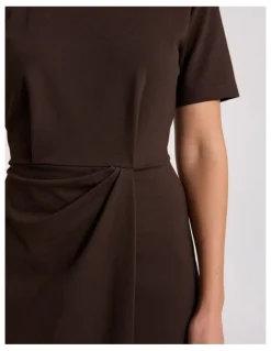 David Lawrence Rhian Jersey Dress in Coffee