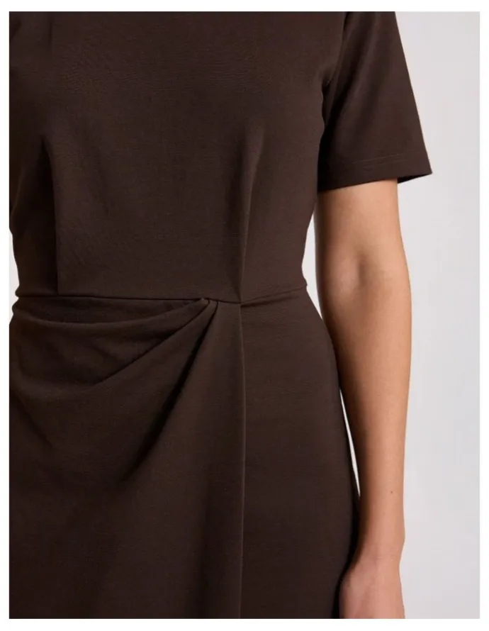 David Lawrence Rhian Jersey Dress in Coffee