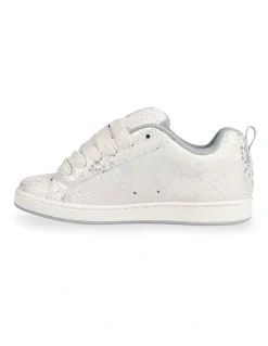 DC Court Graffik Skate Shoes in Lily White
