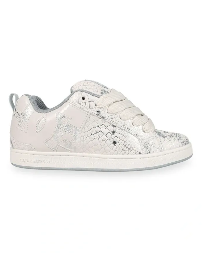 DC Court Graffik Skate Shoes in Lily White