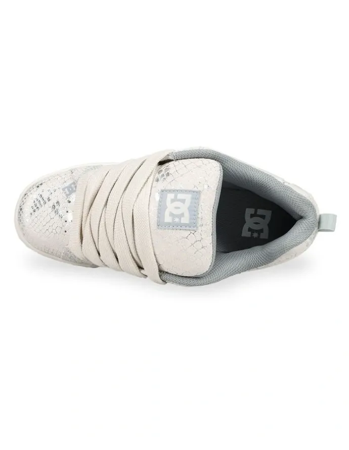 DC Court Graffik Skate Shoes in Lily White