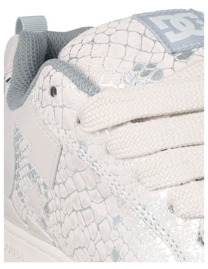 DC Court Graffik Skate Shoes in Lily White