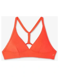 Decathlon Bea Surfing Textured Bikini Crop Top in Neon Orange