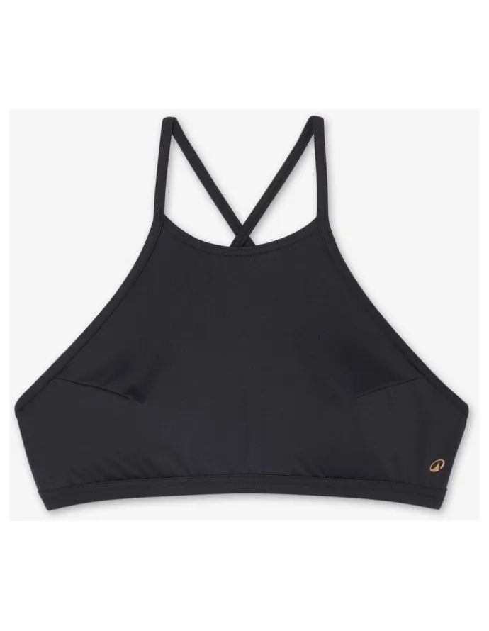 Decathlon Decathlon | Olaian Women's Surfing Crop Top Swimsuit Black