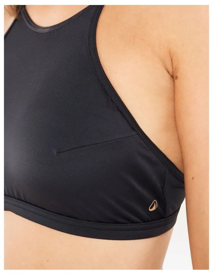 Decathlon Decathlon | Olaian Women's Surfing Crop Top Swimsuit Black