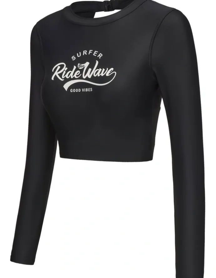 Decathlon Decathlon | Surf women's swimsuit top - CN TOP ADAH BLACK2.0