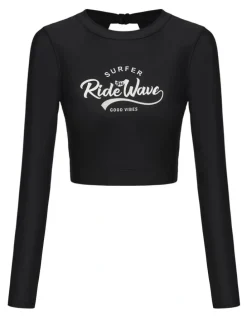 Decathlon Decathlon | Surf women's swimsuit top - CN TOP ADAH BLACK2.0