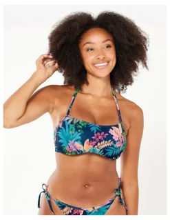 Decathlon Laura Bandeau Surf Swimsuit Top in Borabora Blue
