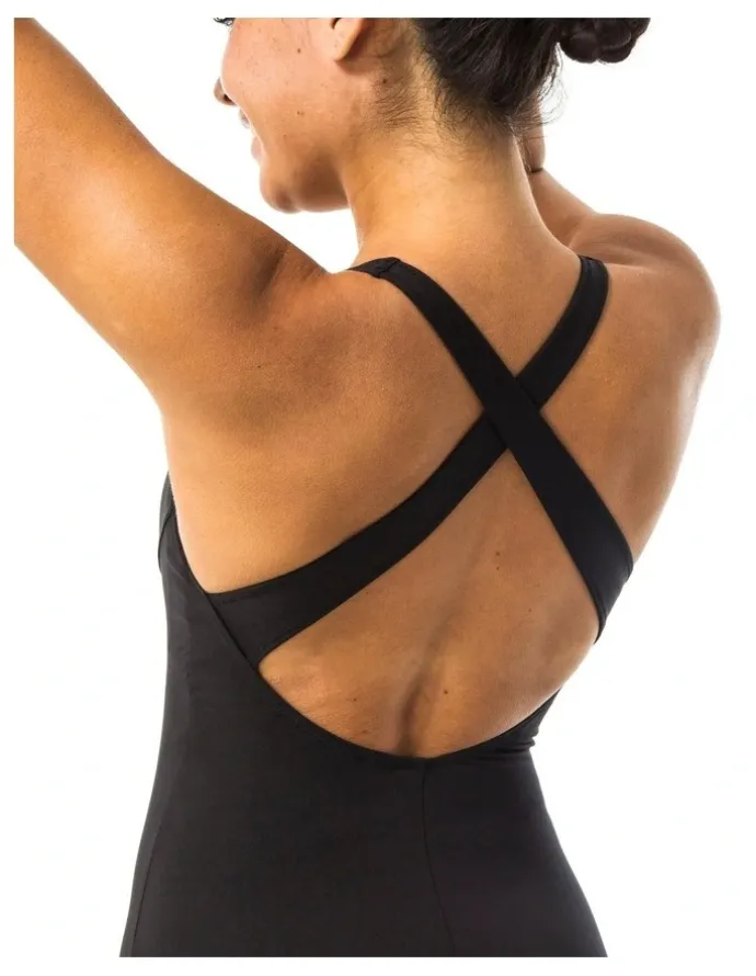 Decathlon One-Piece Swimsuit in Pearl Black