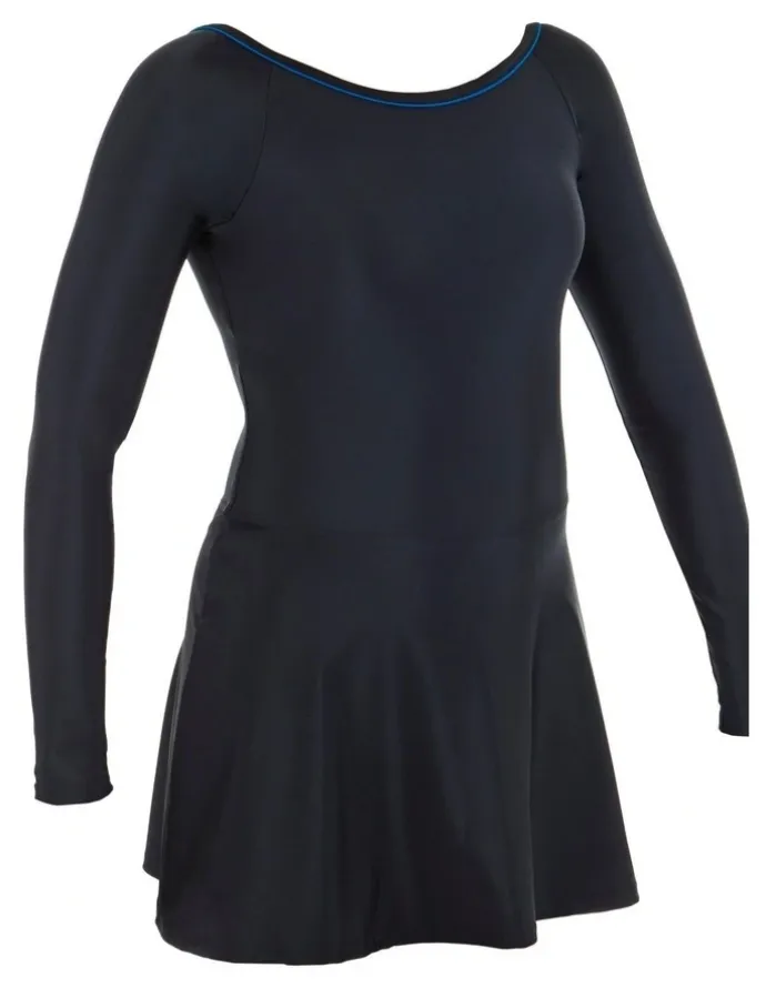 Decathlon Una Sleeve One-Piece Swimsuit in Black