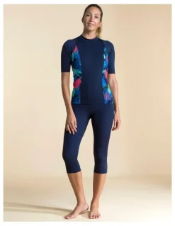 Decathlon Una Swimming Leggings in Light Navy Blue