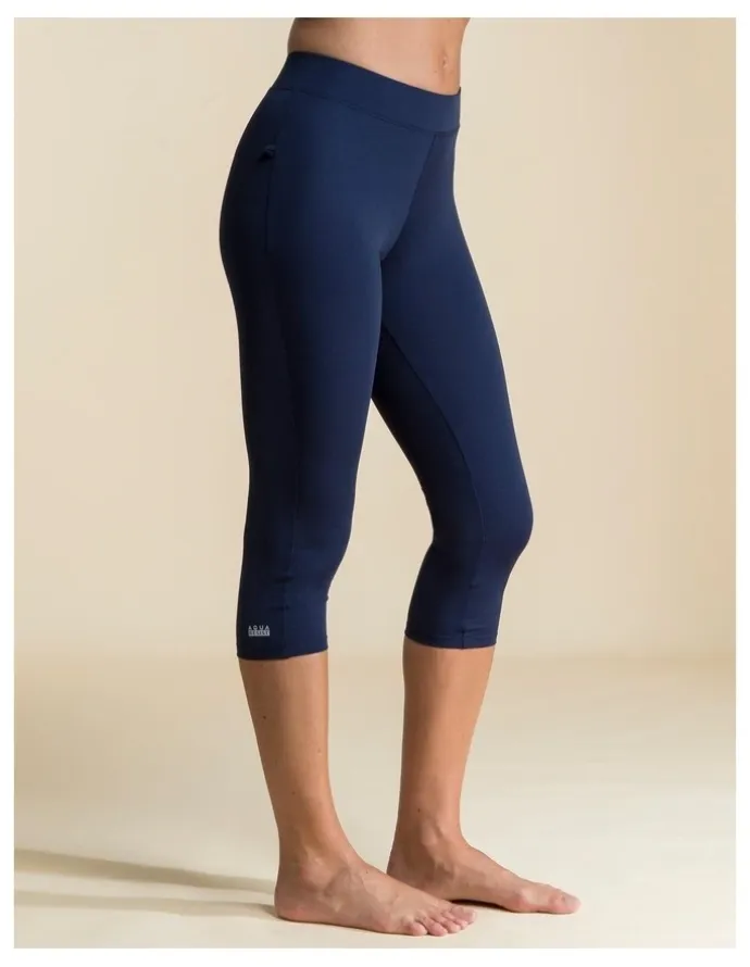 Decathlon Una Swimming Leggings in Light Navy Blue
