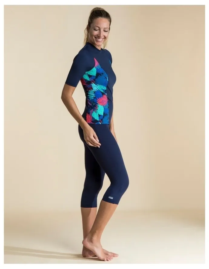 Decathlon Una Swimming Leggings in Light Navy Blue