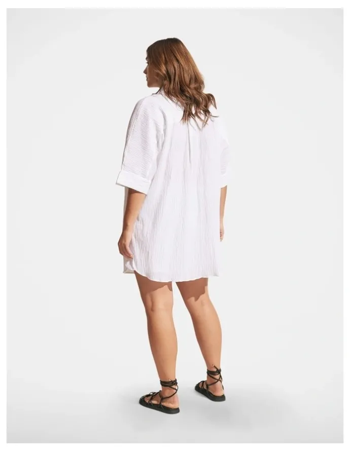 DECJUBA Beach Short in White