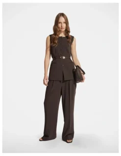 DECJUBA Carmen Tailored Pant in Brown