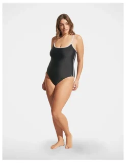 DECJUBA Contrast Scoop One Piece in Black
