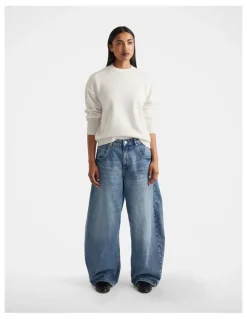 DECJUBA Crew Neck Knit Jumper in Neutral