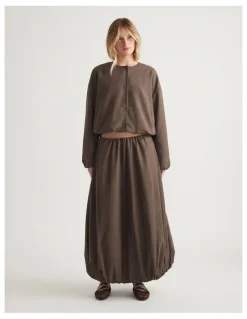 Decjuba D-Luxe Bubble Midi Skirt