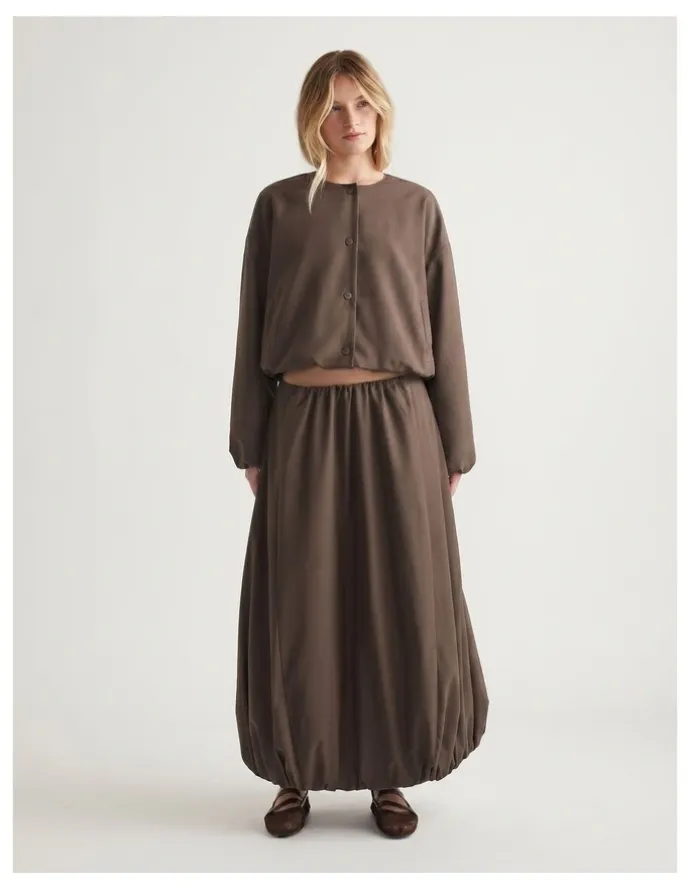 Decjuba D-Luxe Bubble Midi Skirt