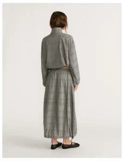 Decjuba D-Luxe Check Cocoon Skirt