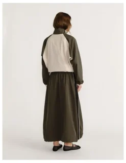 Decjuba D-Luxe Contrast Panel Skirt