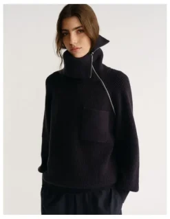 Decjuba D-Luxe High Neck Knit Jumper