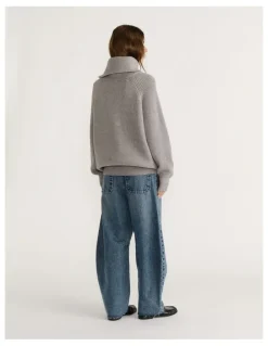 Decjuba D-Luxe High Neck Knit Jumper