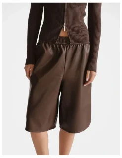 DECJUBA D-Luxe PU Bermuda Short