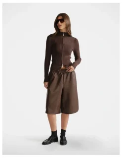 DECJUBA D-Luxe PU Bermuda Short