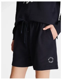 DECJUBA D-Luxe Stamp Terry Shorts in Blue