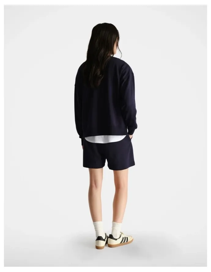 DECJUBA D-Luxe Stamp Terry Shorts in Blue