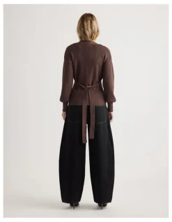 Decjuba Emma Tie Back Knit Cardigan