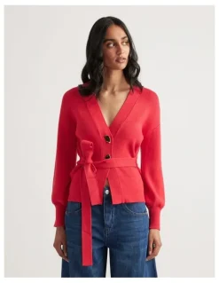 Decjuba Emma Tie Back Knit Cardigan