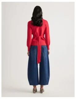 Decjuba Emma Tie Back Knit Cardigan