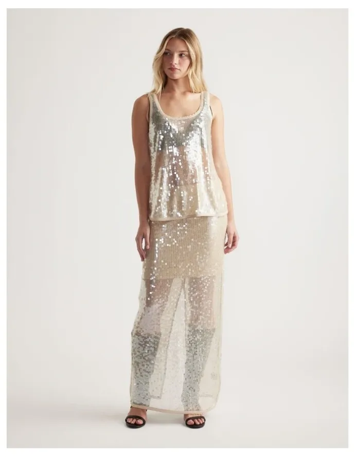 Decjuba Frankie Sequin Tank