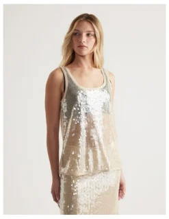 Decjuba Frankie Sequin Tank