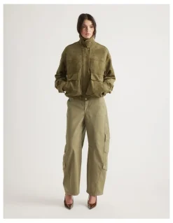 Decjuba Georgie Suede Biker Jacket