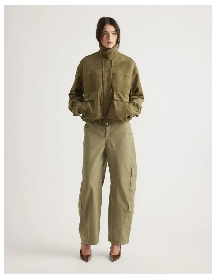 Decjuba Georgie Suede Biker Jacket