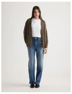 Decjuba Gia Distressed Sequin Cardigan